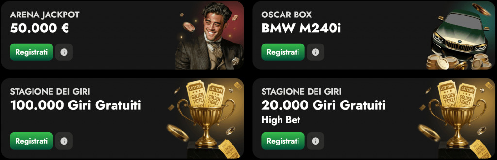 Promozioni Continue e Bonus Personalizzati OscarSpin Casino